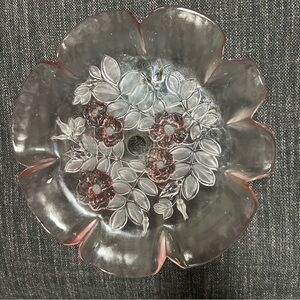 Vintage ‘80s Mikasa Rosella Pink Large Pedestal Platter